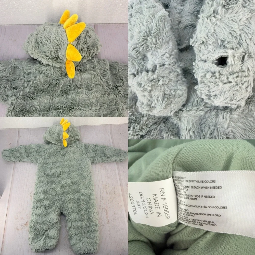 KoalaBaby Baby Dino Fleece Hooded Bunting One-Piece 9-12M‎
